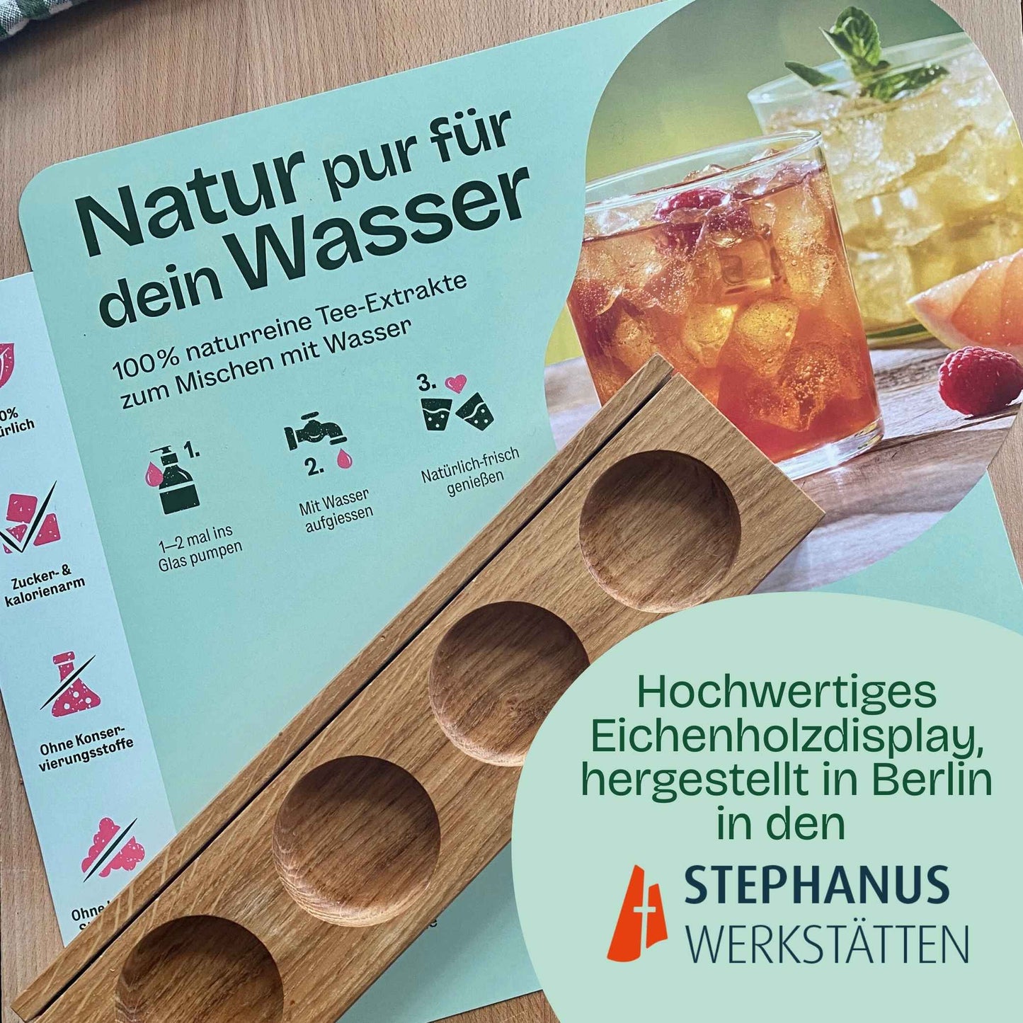 Wild&Water Display zur einfachen Selbstbedienung